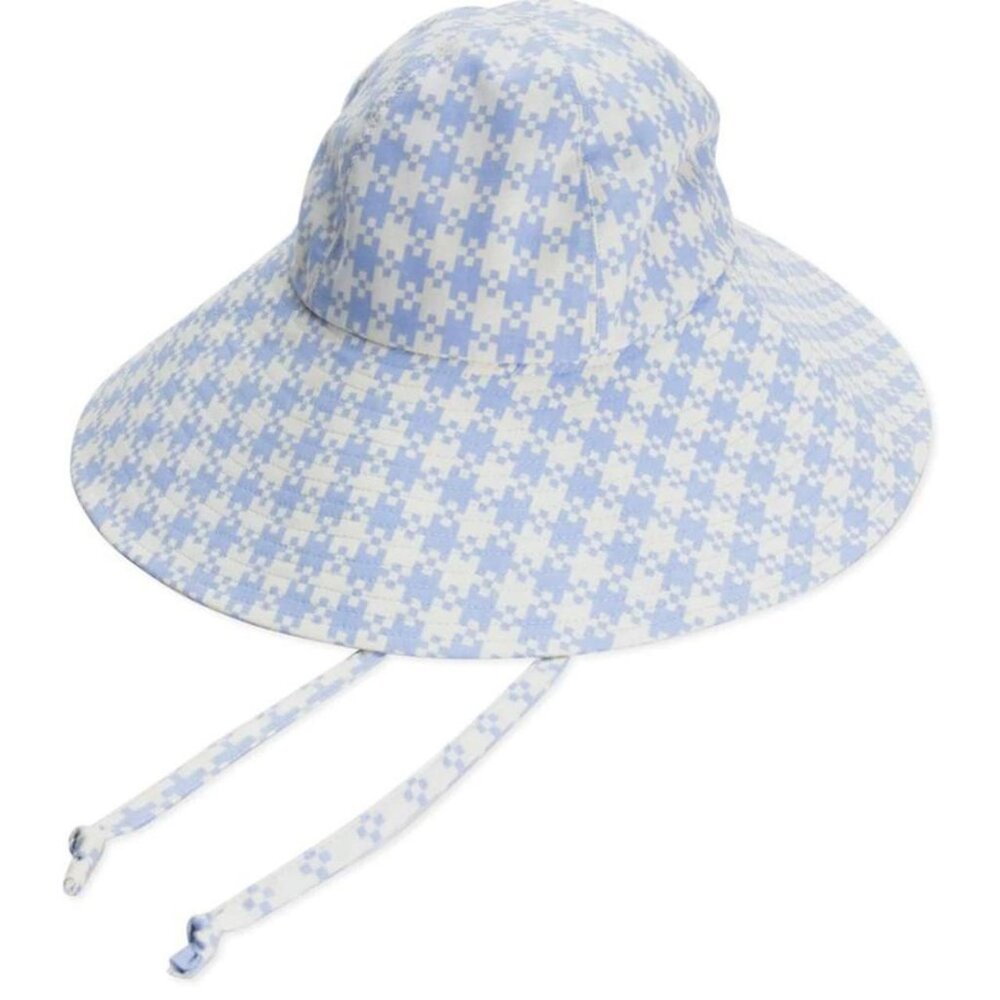 NWT baggu soft sun hat in pixel blue gingham